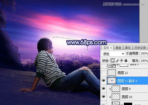 Photoshop给普通的外景照片添加唯美场景,PS教程,PS家园网