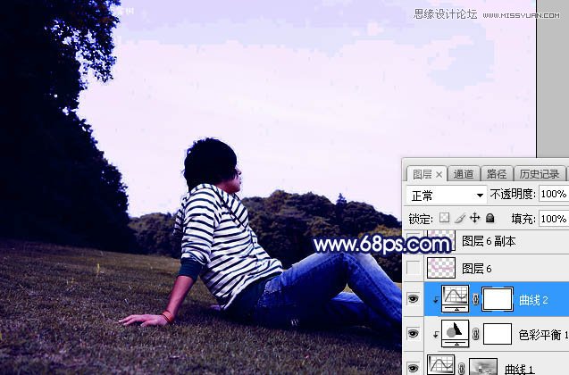 Photoshop给普通的外景照片添加唯美场景,PS教程,PS家园网