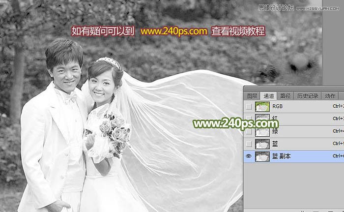 Photoshop详细解析透明婚纱的抠图方法,PS教程,PS家园网