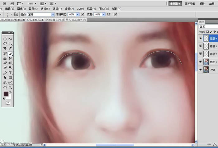 Photoshop把像素不高的人像照片转手绘处理,PS教程,PS家园网