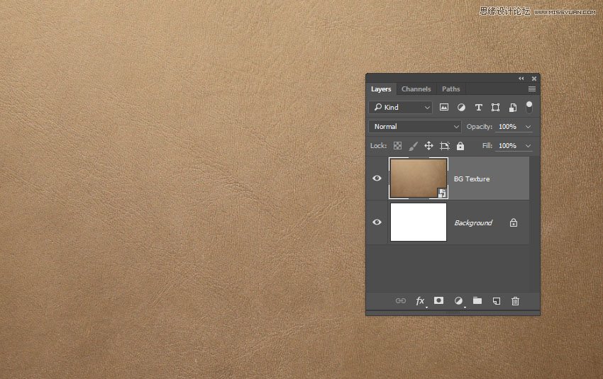 Photoshop使用图层样式制作皮革艺术字,PS教程,PS家园网