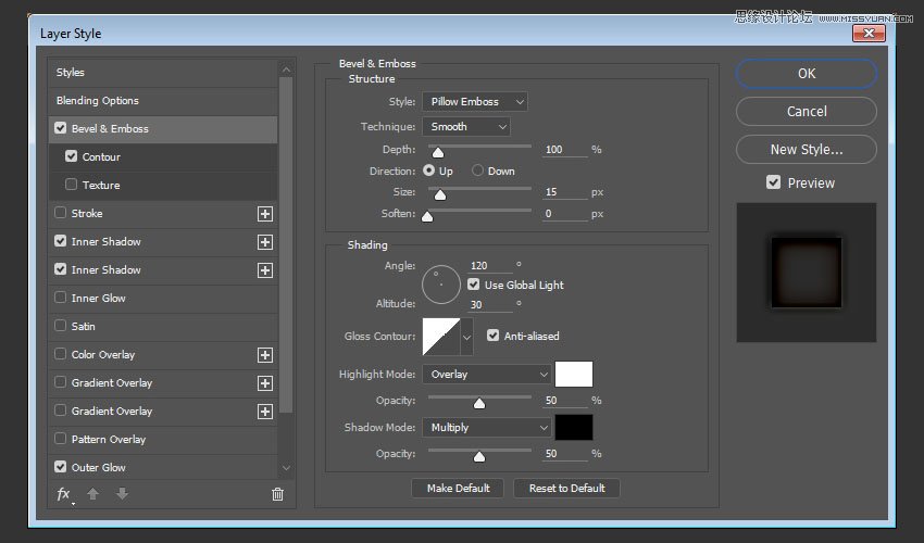 Photoshop使用图层样式制作皮革艺术字,PS教程,PS家园网