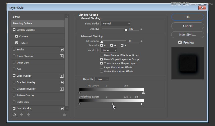 Photoshop使用图层样式制作皮革艺术字,PS教程,PS家园网