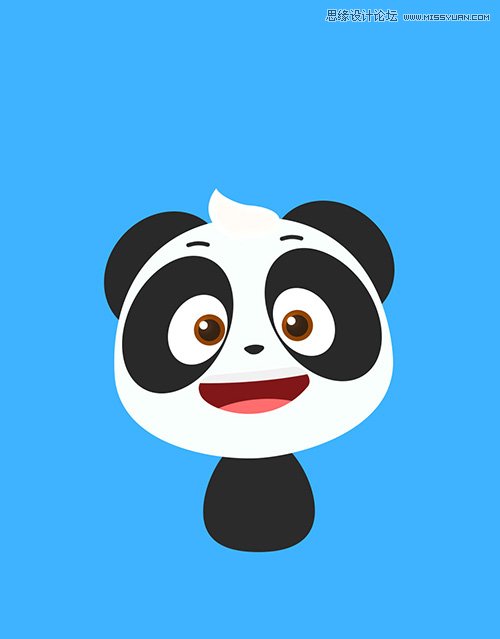 Photoshop绘制萌萌可爱的3D卡通熊猫,PS教程,PS家园网