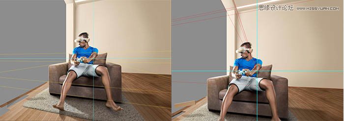 Photoshop详细解析海报设计中的透视原理,PS教程,PS家园网