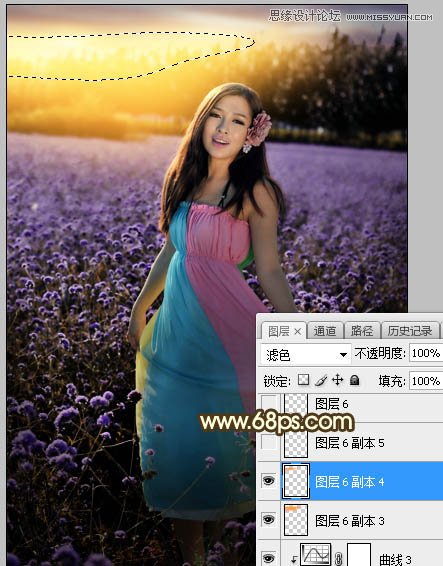 Photoshop给花园人像添加金色黄昏效果图,PS教程,PS家园网