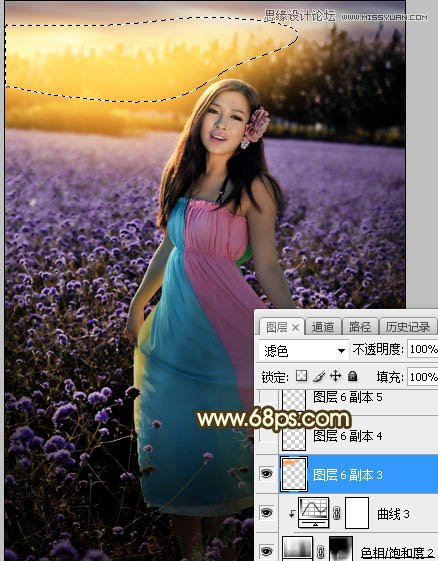 Photoshop给花园人像添加金色黄昏效果图,PS教程,PS家园网