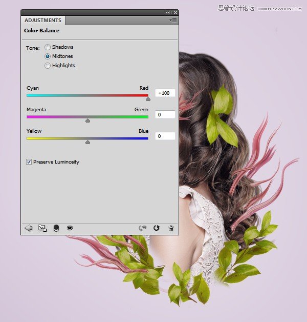Photoshop合成创意的花朵人像效果图,PS教程,PS家园网