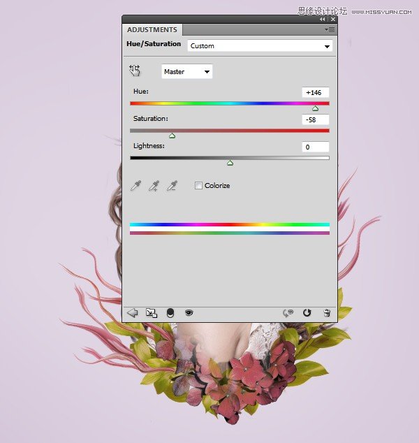 Photoshop合成创意的花朵人像效果图,PS教程,PS家园网