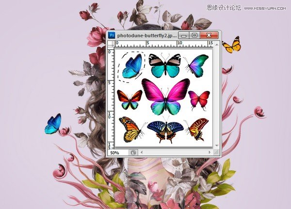 Photoshop合成创意的花朵人像效果图,PS教程,PS家园网