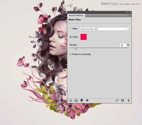 Photoshop合成创意的花朵人像效果图,PS教程,PS家园网