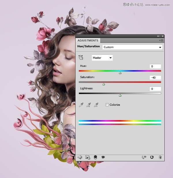 Photoshop合成创意的花朵人像效果图,PS教程,PS家园网