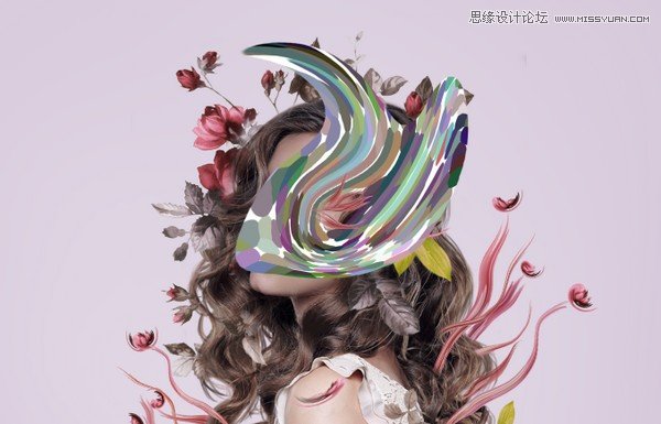 Photoshop合成创意的花朵人像效果图,PS教程,PS家园网