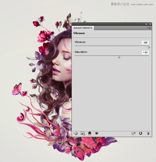 Photoshop合成创意的花朵人像效果图,PS教程,PS家园网