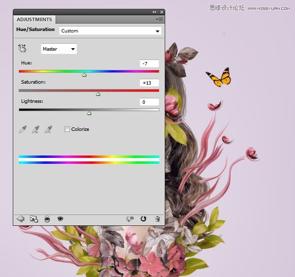 Photoshop合成创意的花朵人像效果图,PS教程,PS家园网