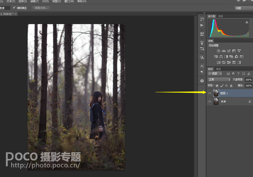 Photoshop给森林人像添加甜美的逆光效果,PS教程,PS家园网