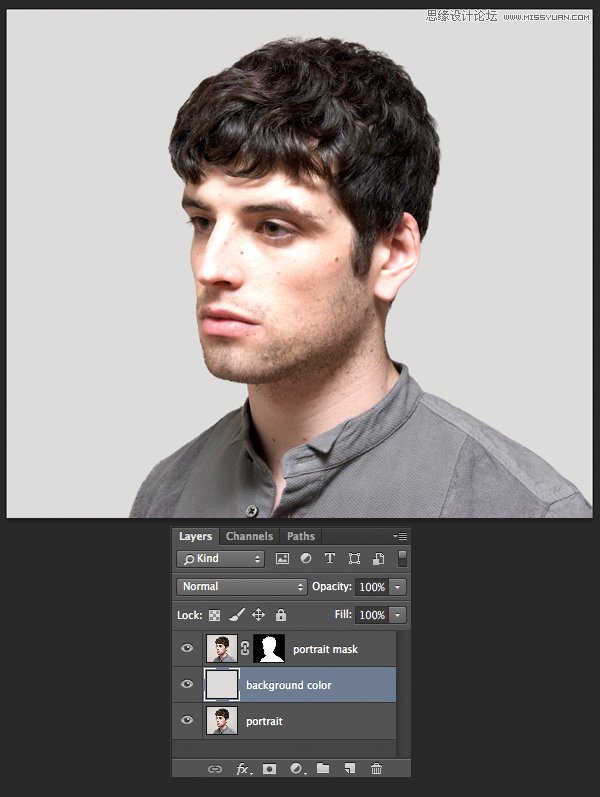 Photoshop合成创意的人像双重曝光效果图,PS教程,PS家园网