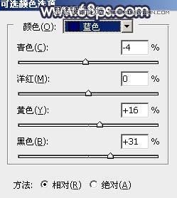 Photoshop给外景果子照片添加黄昏金黄色调