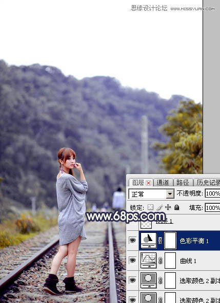 Photoshop给外景果子照片添加黄昏金黄色调
