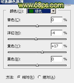 Photoshop调出公园果子照片暖色逆光效果