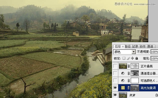 Photoshop调出外景风景照片唯美的油画效果