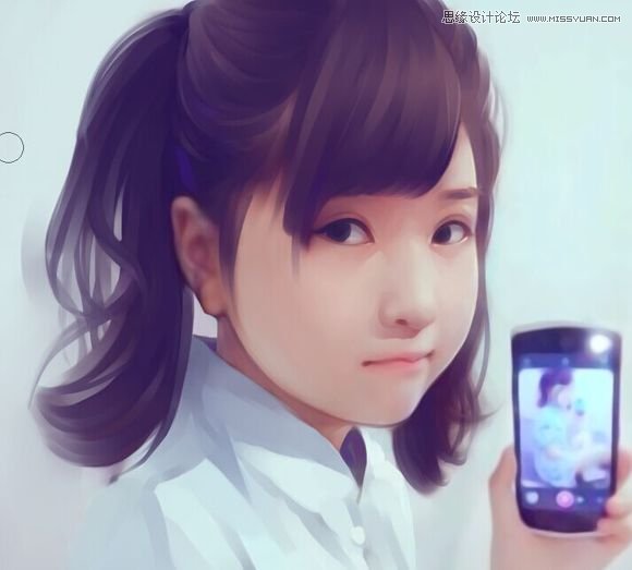 Photoshop结合SAI给儿童照片唯美转手绘效果