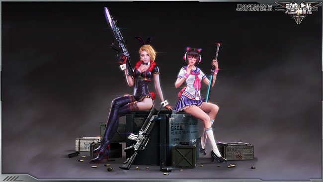 Photoshop合成创意的游戏海报效果图