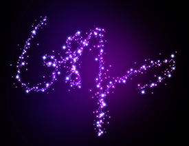 PS制作梦幻绚丽的星光艺术字教程