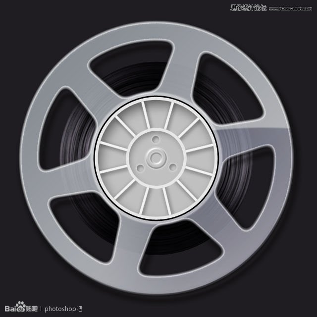 Photoshop临摹超逼真的录音机图标教程