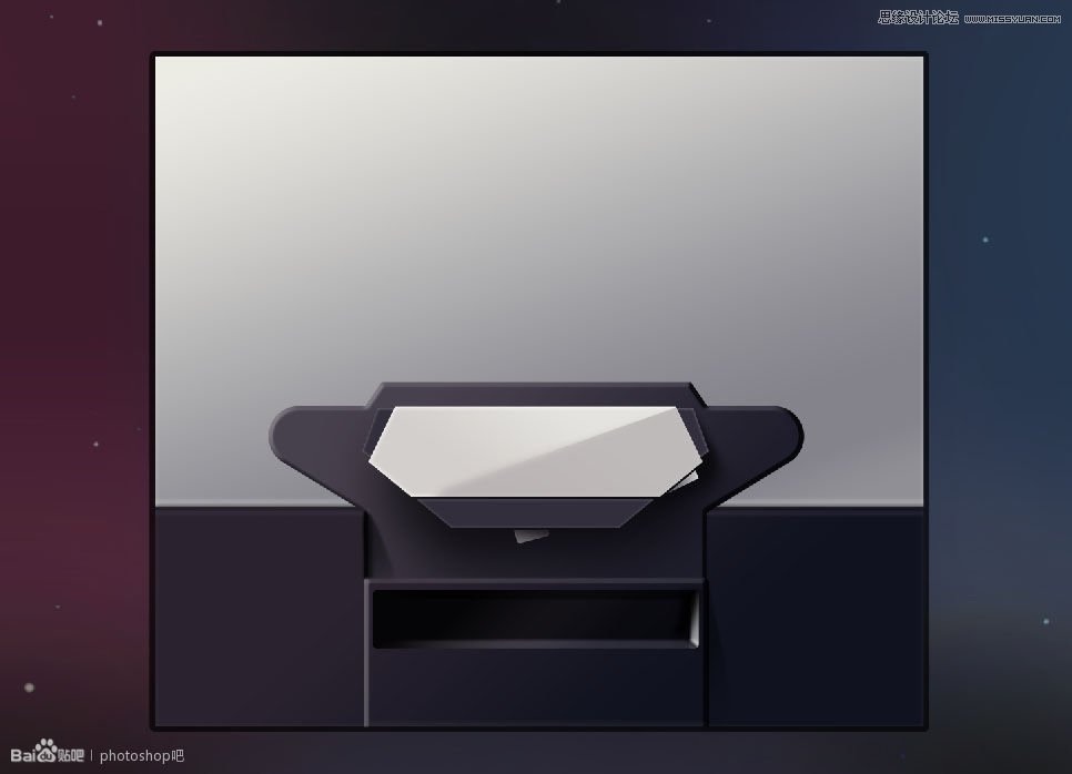 Photoshop临摹超逼真的录音机图标教程