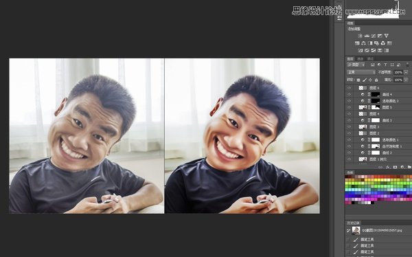 Photoshop绘制可爱的Q版个人头像教程