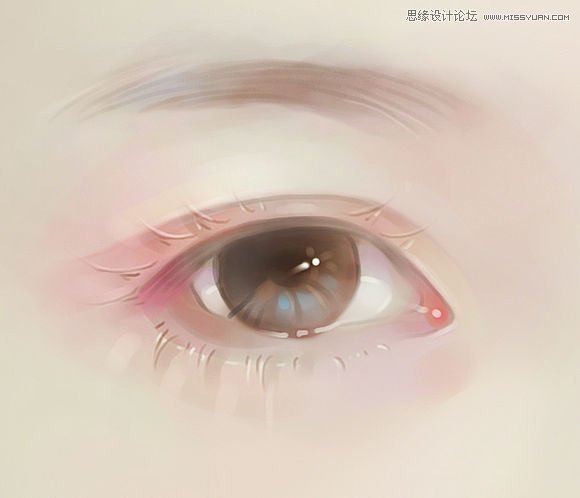 Photoshop把人像美女照片转成唯美的手绘效果