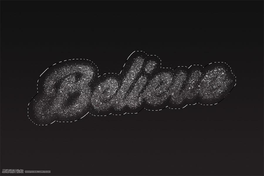 Photoshop制作绚丽星空装饰的艺术字教程