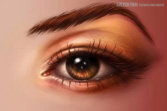 Photoshop绘制超逼真的人像眼睛效果