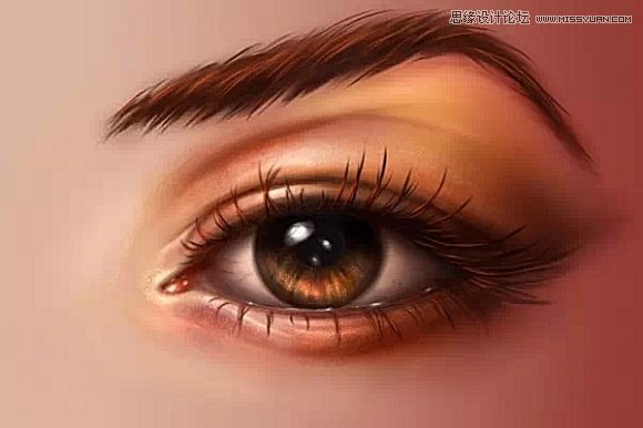 Photoshop绘制超逼真的人像眼睛效果