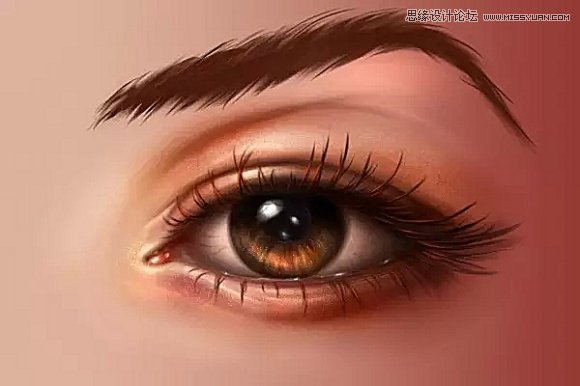 Photoshop绘制超逼真的人像眼睛效果