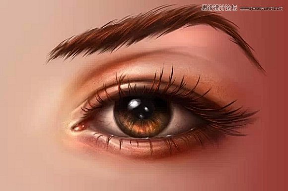 Photoshop绘制超逼真的人像眼睛效果