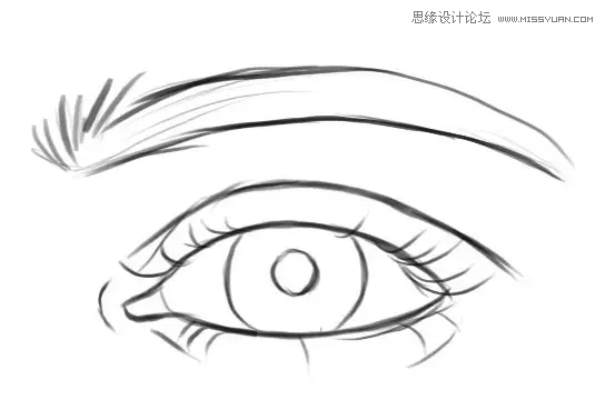 Photoshop绘制超逼真的人像眼睛效果
