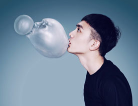 PS结合滤镜设计创意的人像泡泡效果