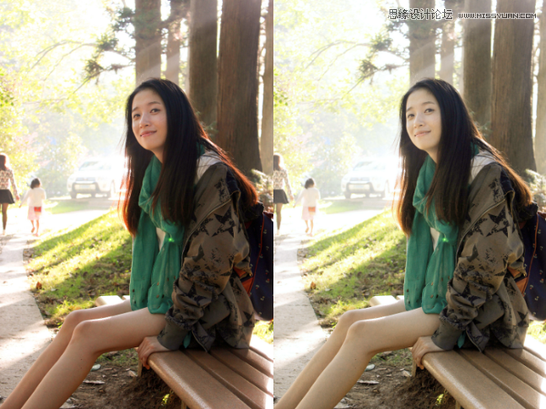 Photoshop如何调出干净通透的人物肤色