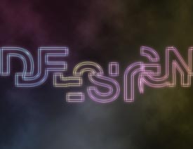 PS制作创意风格的霓虹艺术字教程