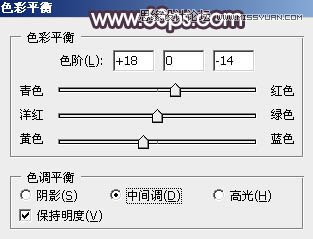 Photoshop调出河边美女梦幻橙色调效果