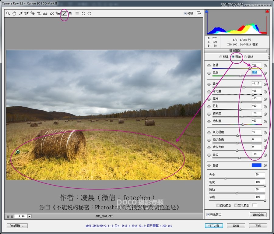 Photoshop调出阴天外景区域光大片效果
