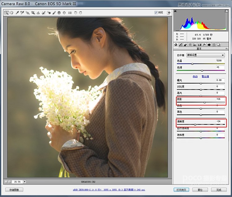 Photoshop调出外景人像柔美的暖色效果