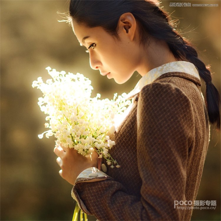 Photoshop调出外景人像柔美的暖色效果