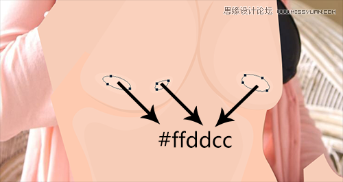 Photoshop绘制矢量风格的苍老师效果图