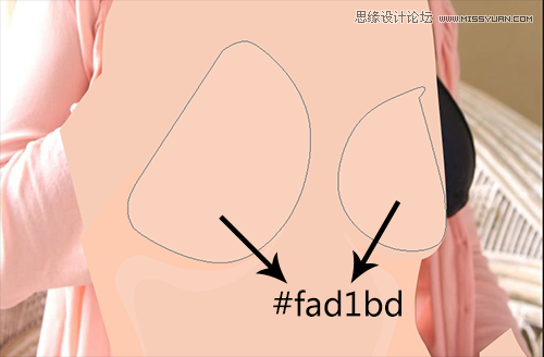 Photoshop绘制矢量风格的苍老师效果图