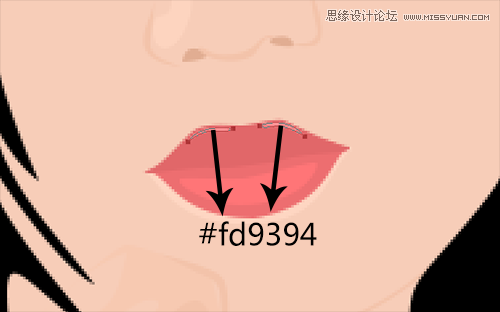 Photoshop绘制矢量风格的苍老师效果图