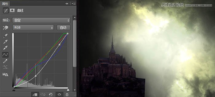 Photoshop合成正在操控魔法书的巫师教程