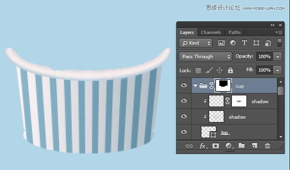 Photoshop绘制美味可口的冰淇淋图标教程